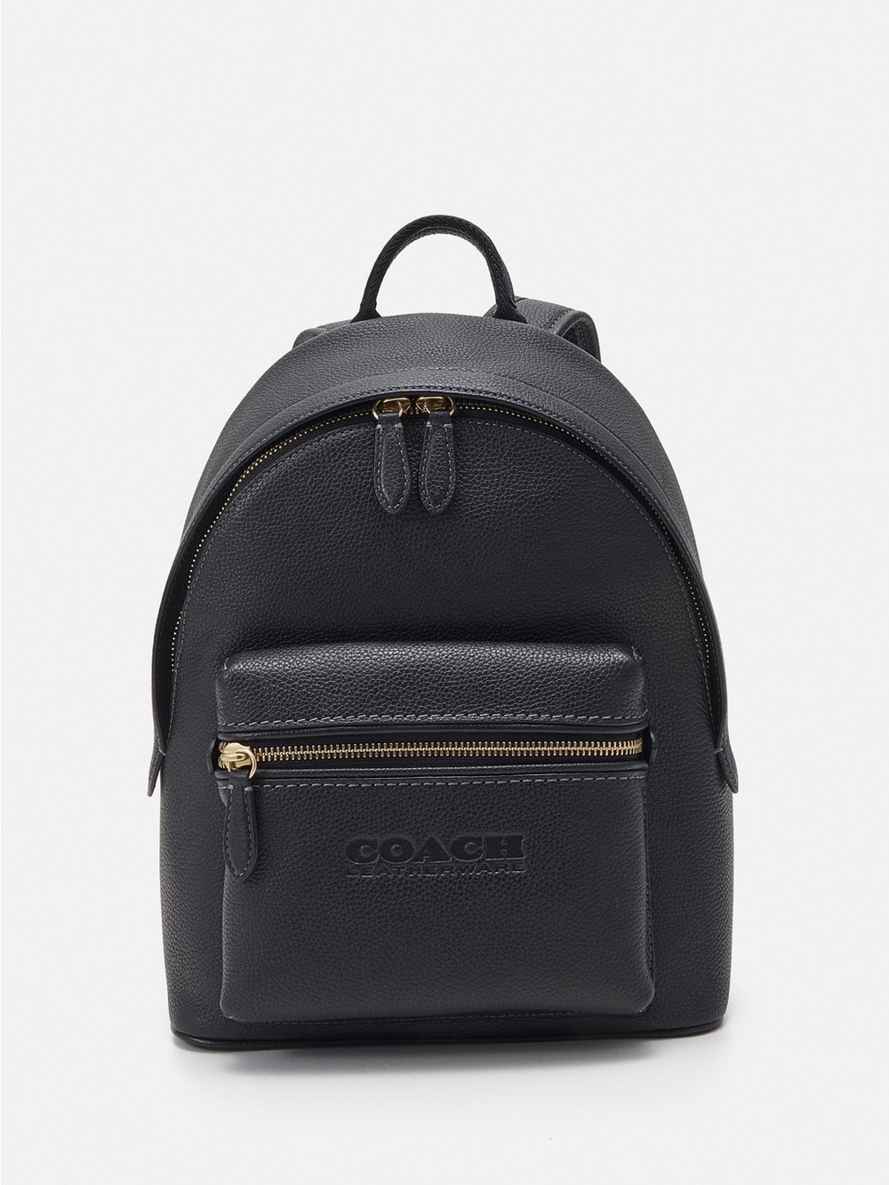 Coach Black Leather Charter Backpack 24 🖤